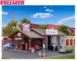 Vollmer H0 45599 Reparaturwerkstatt Pfizis Garage mit Tankstelle 