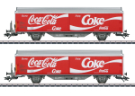 Märklin H0 48344 Schiebewandwagen-Set Hbils-vy "Coca-Cola" der SBB 