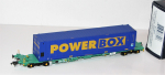 Bachmann H0 37-301 Intermodaler Flachwagen mit Container