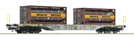 Roco H0 77346 Containertragwagen "Bertschi" Bauart Sgnss der SBB