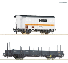 Roco H0 77043 Bauzugwagen-Set der Sersa Group