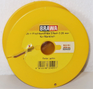Brawa 32422 Bandkabel 0,25mm² zweiadrig 25m-Ring gelb/braun (1m - 1,08 €) 