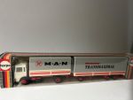 Herpa 1:87 820321 MAN Kässbohrer Transmaximal Hängerzug B14