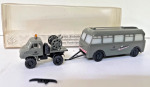 Brekina 1:87 018084 Unimog 411 mit Baubude DBP A917