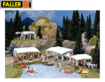 Faller H0 130503 Camping-Wohnwagen-Set 