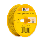 Brawa 3210 Kabel Litze 0,25mm² einadrig, 25m-Ring, gelb (1m - 0,26€) 