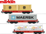 Märklin H0 29453-2 Containertragwagen-Set der DB AG 3-teilig 