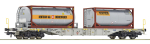 Roco H0 77340 Containertragwagen Gattung Sgns / BERTSCHI der AAE 