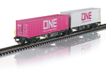 Märklin H0 47814 Doppel-Containertragwagen Sggrss 80 "ONE" RailR NL 