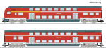 Roco TT 6280008 Doppelstockwagen-Set der DB AG 