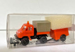 Brekina 1:87 39106 Unimog 411 + Anhänger Strassenmeisterei A940
