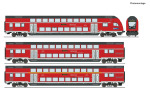 Roco H0 6210144 3-tlg. Set: Doppelstockwagen der DB AG "DCC Digital + LED-Innenbeleuchtung" - Neuheit 2025