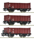 Roco H0 6600146 3-tlg. Set: Offene Güterwagen der DR - Neuheit 2025