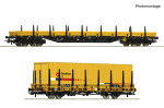 Roco H0 77029 2-tlg. Set Rungenwagen der Strukton Rail - Winterneuheit 2025