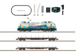 Minitrix / Trix N 11165 Startpackung Güterzug mit E-Lok BR 186 + 2 Güterwagen der LINEAS/CFL "mfx / Sound" - Sommerneuheit 2025