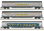 Minitrix / Trix N 18297 Großraum-Schiebewandwagen-Set "Transwaggon" der DB AG - Herbstneuheit 2024